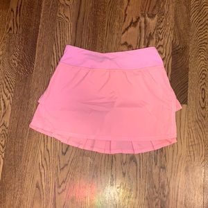Lulu Ivivva pink girls 12 ruffled tennis skirt